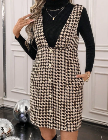 Rochie scurta Emery Rose, crem Crem