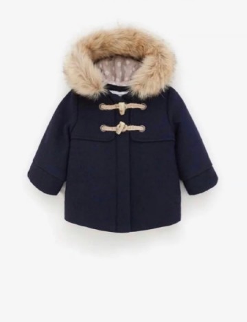 Palton Zara, bleumarin