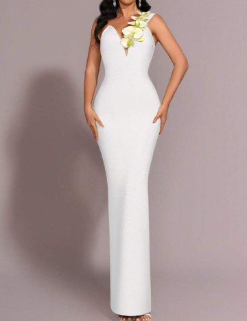 
						Rochie lunga SHEIN, alb