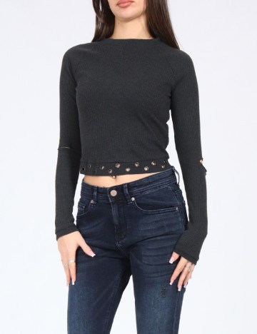 Bluza Bershka, gri inchis