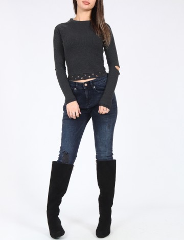 Bluza Bershka, gri inchis