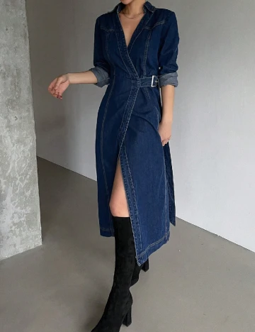 Rochie medie SHEIN, bleumarin Albastru