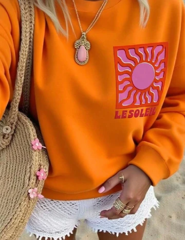 Bluza SHEIN, portocaliu Portocaliu