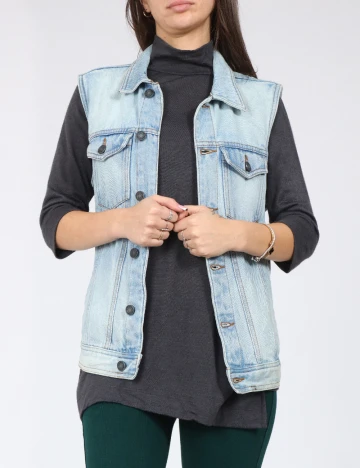 Vesta Pull&Bear, albastru deschis Albastru