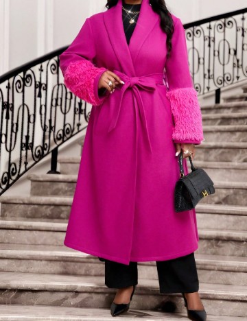 
						Palton SHEIN CURVE, roz