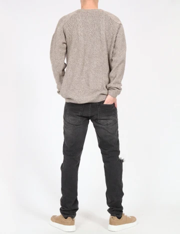 Blugi Pull&Bear, gri inchis Gri