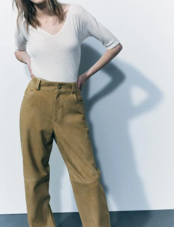 Bluza Zara, ecru Alb