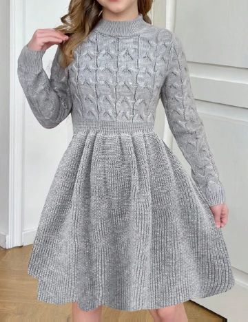 Rochie Shein Kids, gri Gri