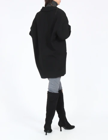 Sacou Oversize Zara, negru Negru