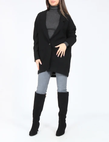 Sacou Oversize Zara, negru Negru