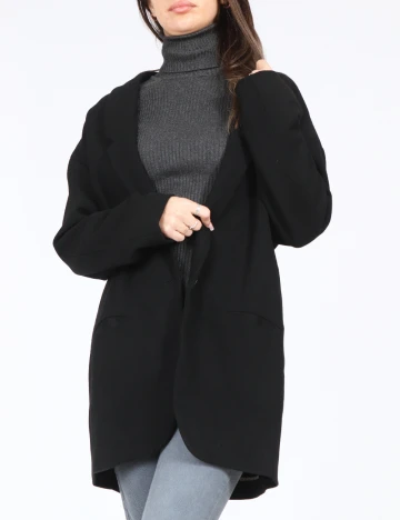 Sacou Oversize Zara, negru Negru