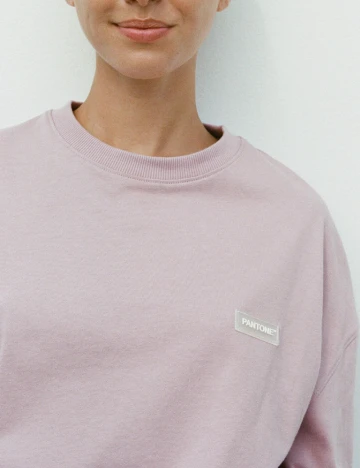 Bluza Oversize Zara, roz pudra inchis Roz