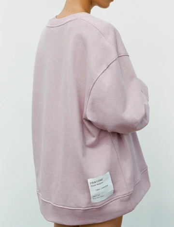 Bluza Oversize Zara, roz pudra inchis Roz