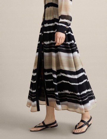 Rochie lunga Massimo Dutti, mix culori