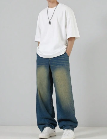 Blugi Shein Kids, albastru Albastru