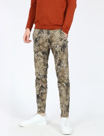 Pantaloni Zara, kaki Verde