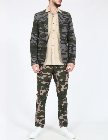 Pantaloni Zara, army Verde