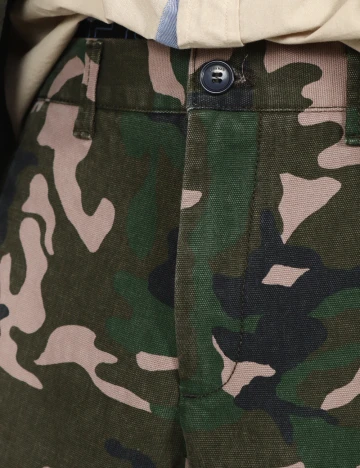 Pantaloni Zara, army Verde
