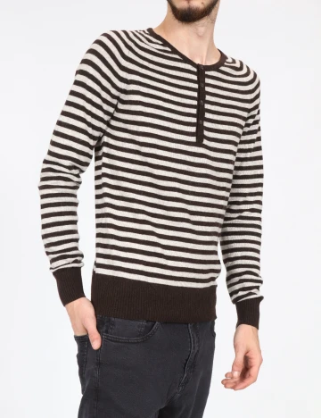 Bluza Zara, maro/ecru Maro