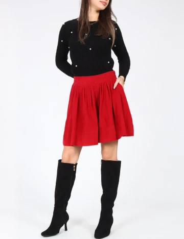 Fusta Zara, rosu Rosu