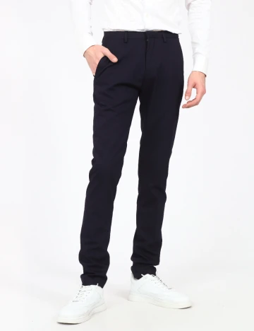 Pantaloni Zara, bleumarin Albastru