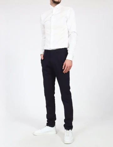 Pantaloni Zara, bleumarin Albastru