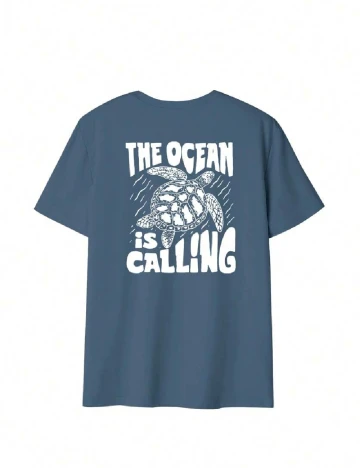 Tricou SHEIN, albastru Albastru