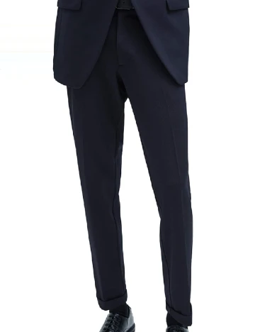 Pantaloni Zara, bleumarin Albastru