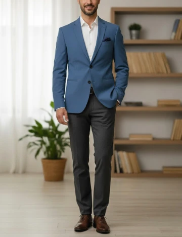 Sacou Zara, albastru Albastru