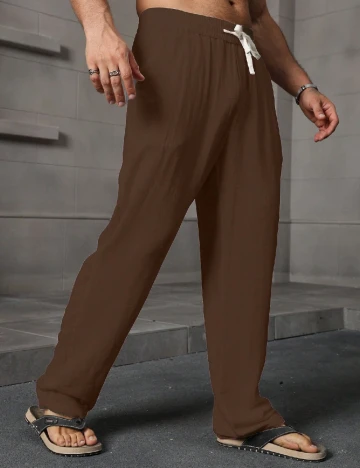 Pantaloni SHEIN, maro Maro