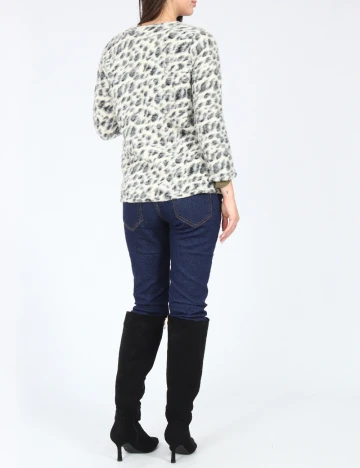 Jacheta Zara, alb/negru Alb