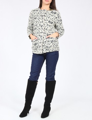 Jacheta Zara, alb/negru