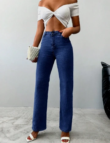 Blugi SHEIN, bleumarin Albastru