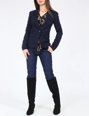 Sacou Bershka, bleumarin Albastru