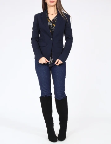 Sacou Bershka, bleumarin Albastru