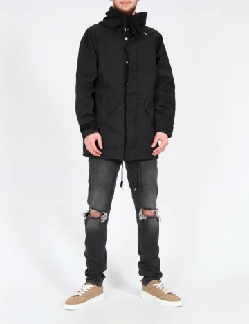 Geaca Pull&Bear, negru Negru