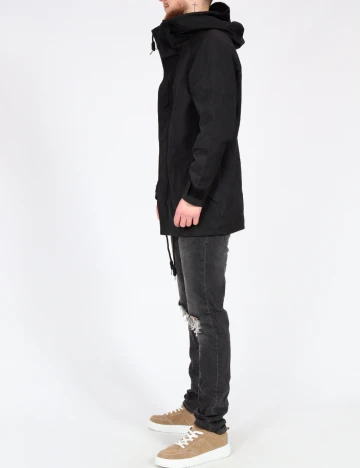 Geaca Pull&Bear, negru Negru