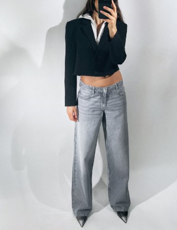 
						Jacheta Zara, gri/negru