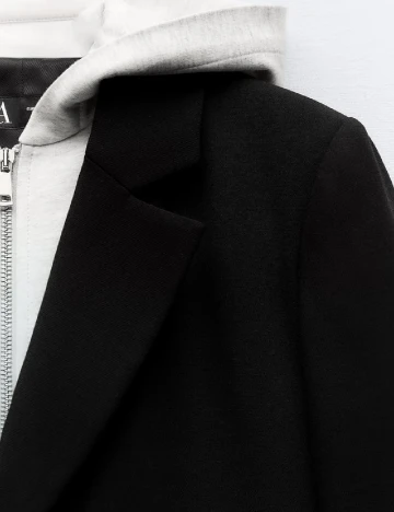 Jacheta Zara, gri/negru Negru