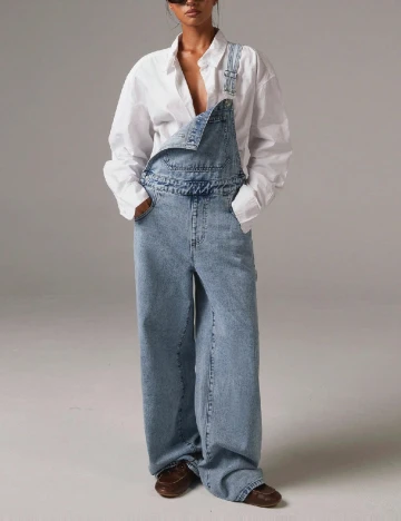 Salopeta SHEIN, albastru Albastru