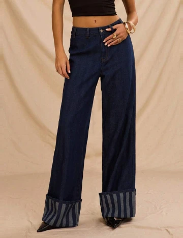 Blugi SHEIN, bleumarin Albastru