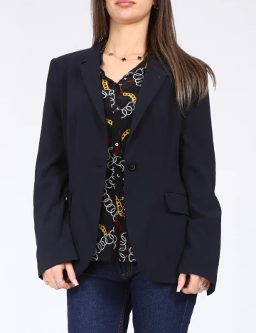 Sacou Zara, bleumarin Albastru