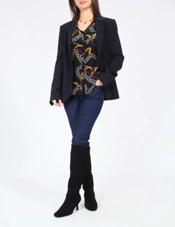 Sacou Zara, bleumarin Albastru