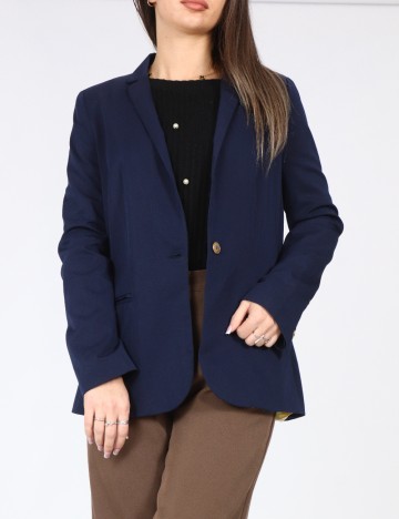 
						Sacou Zara, bleumarin