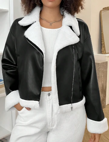 Jacheta SHEIN CURVE, negru Negru