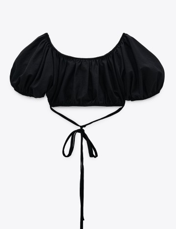 Top Zara, negru, S