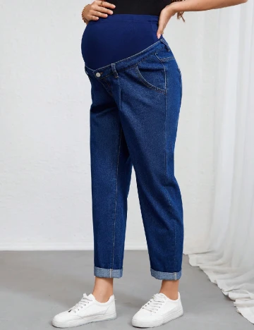 Blugi SHEIN Maternity, albastru Albastru