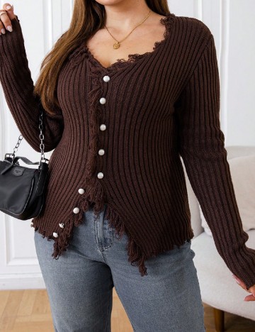 
						Bluza SHEIN CURVE, maro