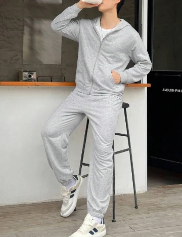 Trening Shein Kids, gri Gri