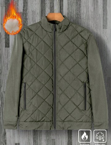 
						Geaca SHEIN Plus Size Men, verde